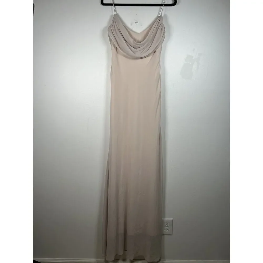 Katie May REVOLVE Maxi Dress Eden Gown In Ballet Bridesmaid Size 4 - Picture 2 of 13
